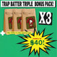 VEGAN TRAP BATTER TRIPLE PACK!!!